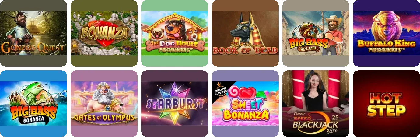 Crazy Star Casino game lobby